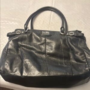 Coach Black Leather Women's Bag